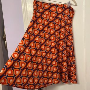 Orange and blue patterned Azure skirt medium Lila roe